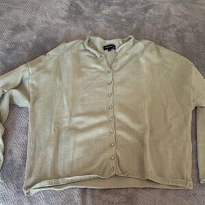 Originality Light Green Cardigan